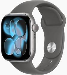 Apple Watch Series 11 42mm Space Gray Aluminum Case with Sport Band Stone Gray