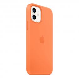 Силиконовый чехол MagSafe для  iPhone 12 mini, цвет «кумкват»