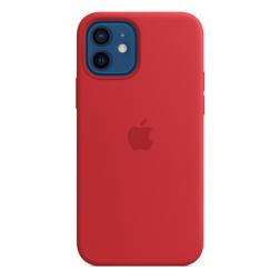 Силиконовый чехол MagSafe для  iPhone 12 mini красный цвет (PRODUCT)RED
